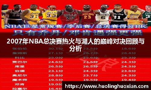 2007年NBA总决赛热火与湖人的巅峰对决回顾与分析